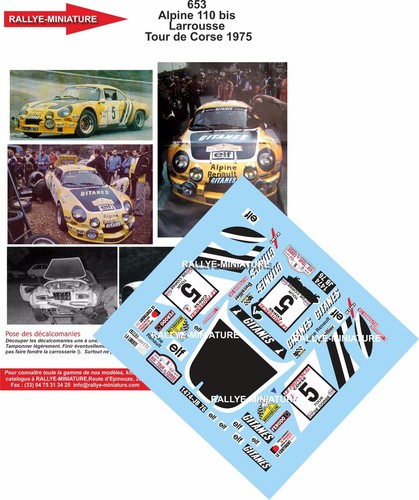 Decals ref 0653 - 1/24, alpine
