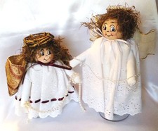 Musical Angels Wood Face Block