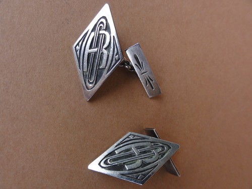 Bouton manchette argent - bouton, de