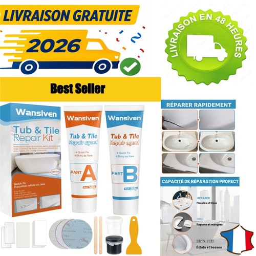 Kit réparation baignoire