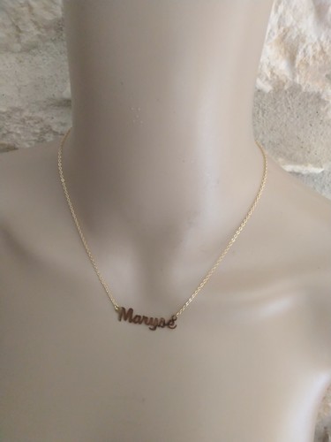 Collier ras coup prénom - ras, le
