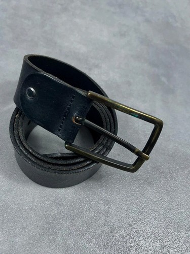 Ceinture cuir noir vintage