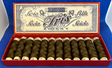 12 Bobines Fil de Soie Iris Zwicky Col.778 IRISANA N° 100/3-30 m Vert Militaire