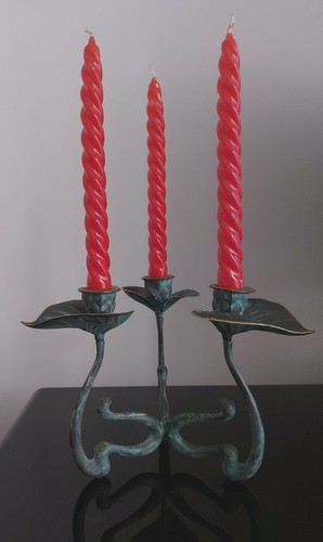 Chandelier bougeoir branches - chandelier,
