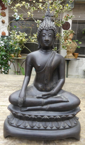 Bouddha bronze ancien statue - bouddha,
