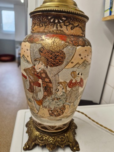 Lampe émaux polychromes - émaux,