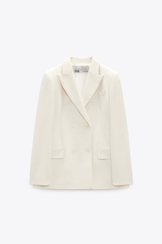Blazer zara blanc cassé - blanc,