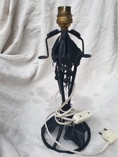 PIED DE LAMPE ANCIEN  EN FER