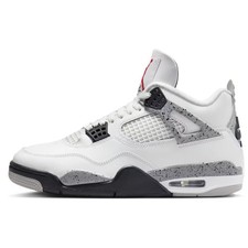 Air Jordan 4 Rétro Blanc Cement Homme 40 42 43 44 45 Chaussures de Sport Hautes