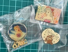Lot de 3 badges épingles Disney sur film classique Giselle et Pip