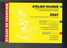 ATELIER HOURDÉ - ESAT - ECOLES DE CREATION - CARTE PUBLICITAIRE - COLLECTION