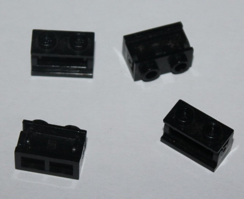 Lego black hinge brick ref - x,