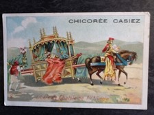 CHROMO CHICOREE CASIEZ-BOURGEOIS CAMBRAI LITIERE CHATELAINE CHAISE PORTEUR 57418
