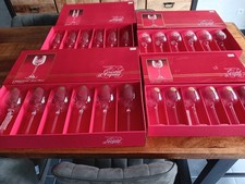 Service De 24 Verres  CRISTAL D'ARQUES  Briançon Neuf Fleur Floral