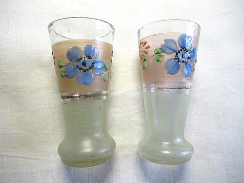 Verres liqueur emailles à - a,