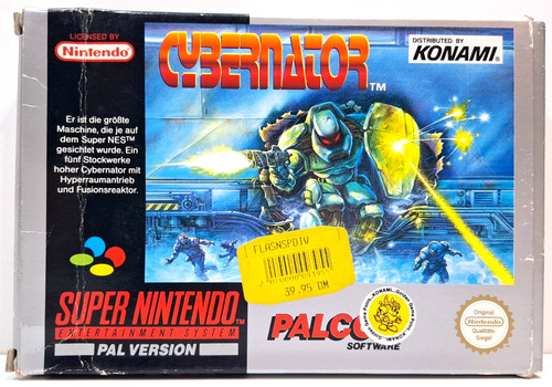 Cybernator snes super - snes, nintendo