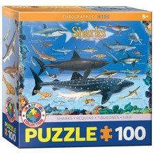 Puzzle - Requins - 100 Pièces