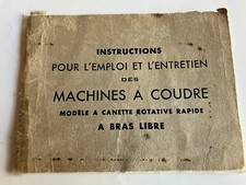 MODE EMPLOI SINGER ORIGINE   A CANNETTE ROTATIVE  RAPIDE OCCASION