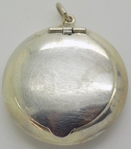 Boîte pilule pendentif argent - pilule,