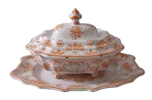 Soupière plat ancienne - soupière,