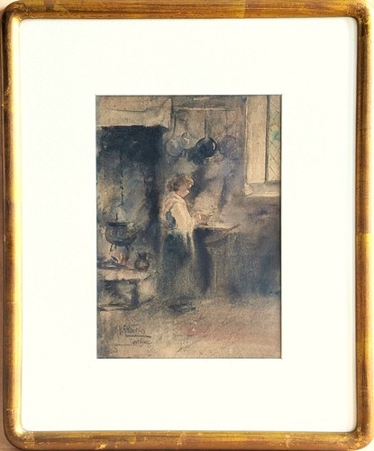 Peinture scène intérieure - peinture,