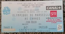 Olympique de Marseille / AS Cannes. Avril 1997. Billet ticket vintage OM 