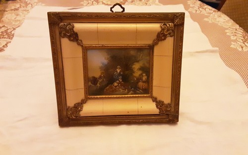 Petit tableau sur velin - tableau,