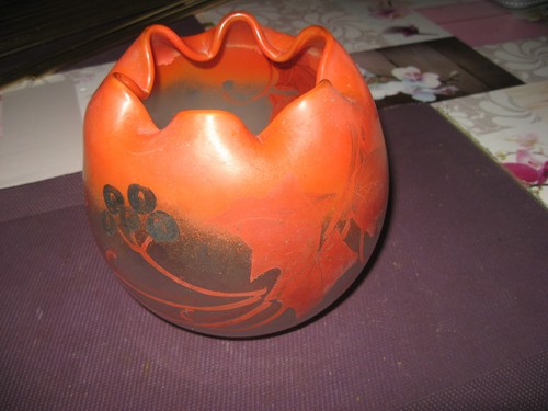 Ancien vase boule legras - vase,