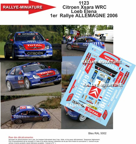 Decals ref 1123 - 1/24, citroen