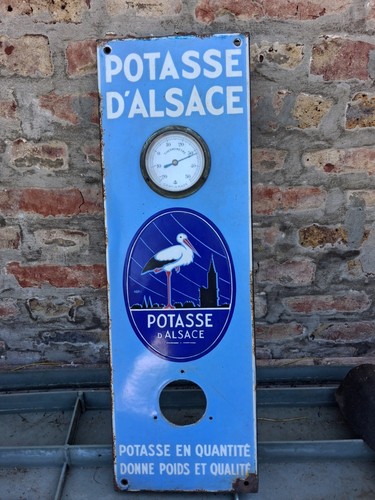 Plaque émaillée potasse - plaque,