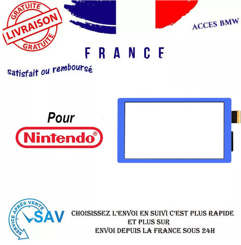 Vitre tactile bleue - bleue, pour