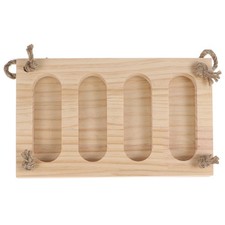 Habbit de lapin en bois Hermeuse verticale Herbe Small Pet Fay Continer