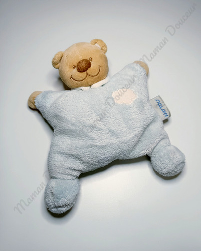Peluche doudou ours - peluche, coussin