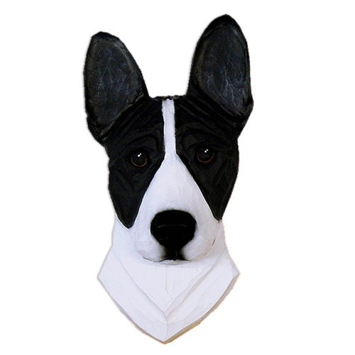 Figurine plaque tête basenji - tête,