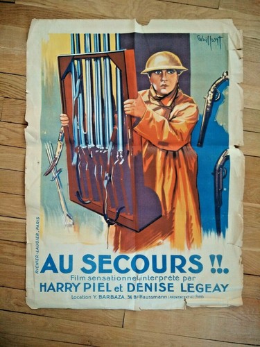 Affiche cinéma secours - au,