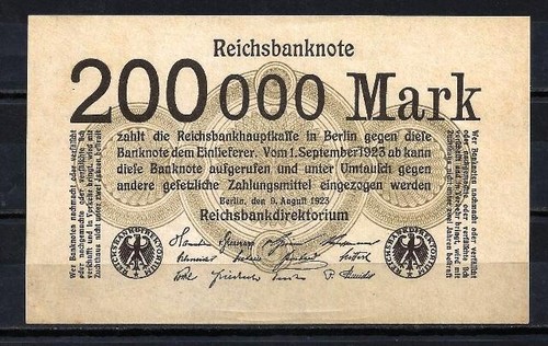 Allemagne 1923 billet neuf - , de