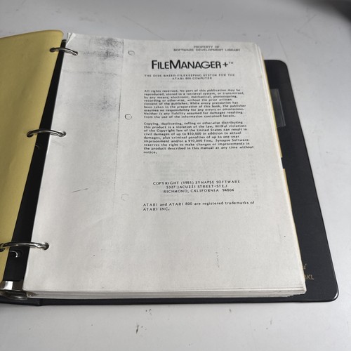 Atari employee file manager - atari,