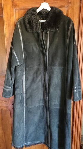 Manteau long vintage bison - manteau,
