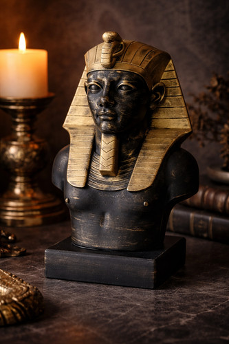 Buste pharaon égyptien statue - buste,