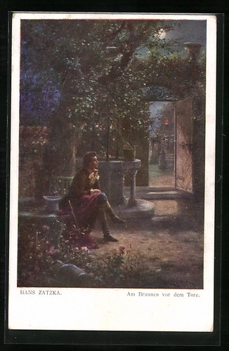 Carte postale artiste hans - postale, d'artiste
