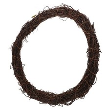  Cadre de couronne de rotin rustique de Noël Couronne de bricolage Cercle Forme