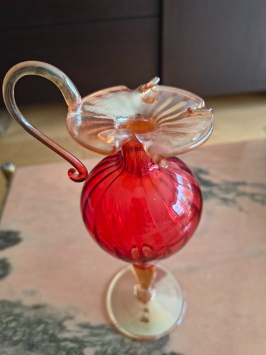 Ancien pichet soliflore verre - pichet,