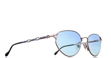 Lunette LANVIN vintage Argent Bleu dégradé cyan sunglasses eyeglasses gafas 90s