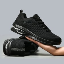 Chaussures de course en maille à lacets pour hommes, chaussures décontractée