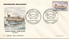 ENVELOPPE MAXIMUM PREMIER JOUR MADAGASCAR TANANARIVE HYDROGLISSEUR 1966 