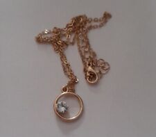 Collier Plaqué Or. Anneaux.