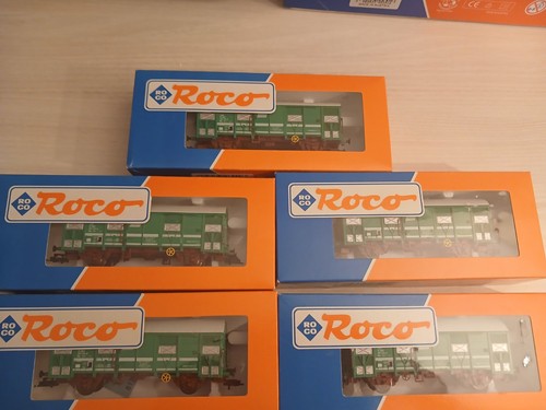 Roco lot wagons - 5, couverts