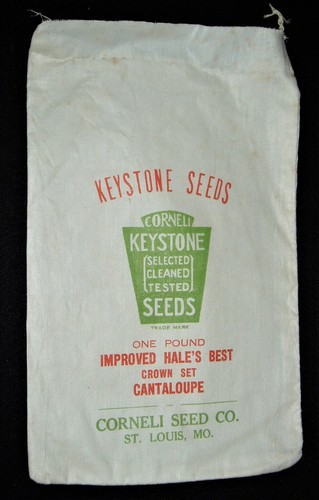 Cantaloupe linen seed - linen, sack