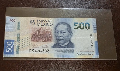 Billete 500 pesos - 500, mexico