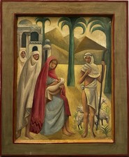 Tableau peinture ancienne Orientaliste Égypte XXe